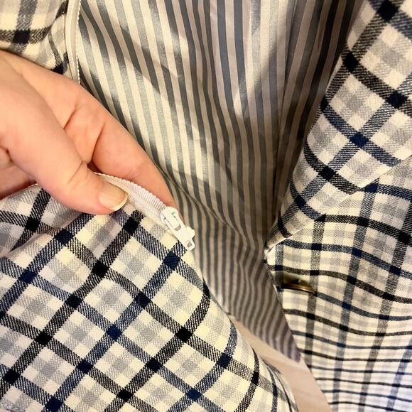 Veronica Beard Blue Plaid Dickey Classic Blazer Schoolboy sz M Lady Jacket - Picture 6 of 9